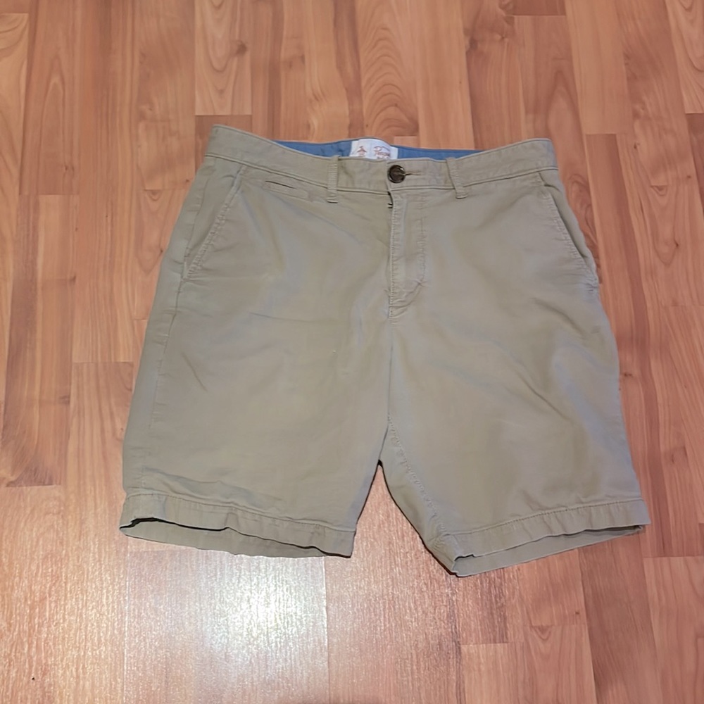 Tan Penguin Shorts
